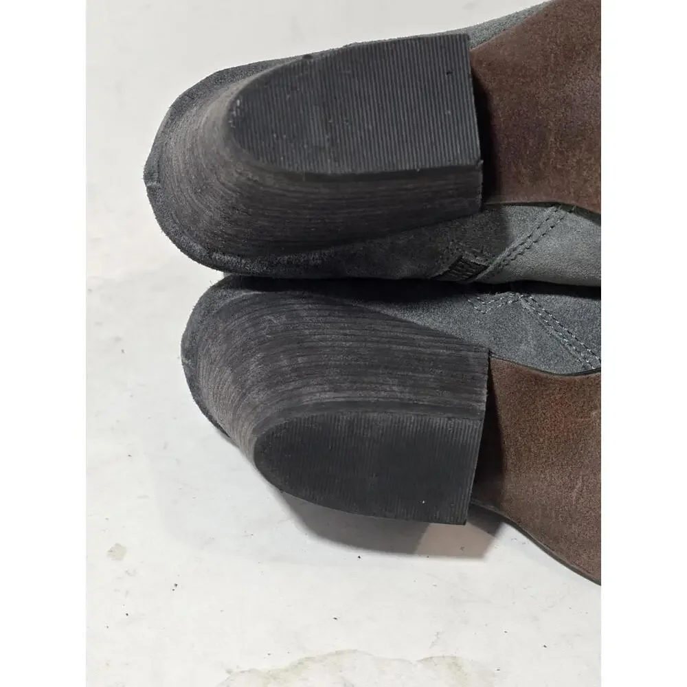 otbt bootie ankle boots booties leather women's shoes zip up sz 8.5